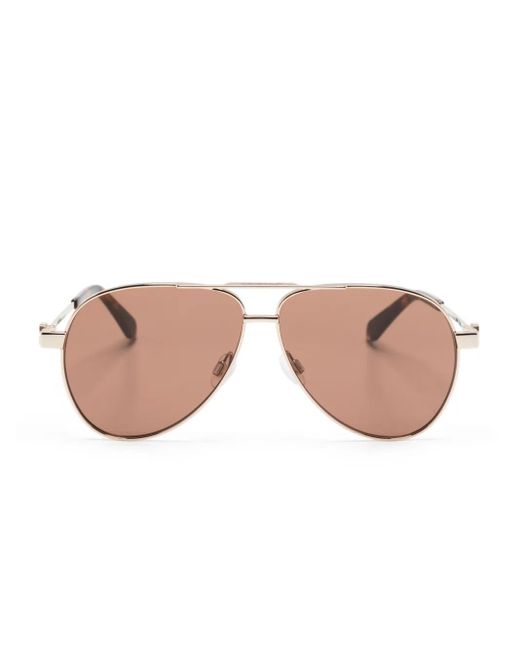 Off-White c/o Virgil Abloh Pink Ruston Pilot-Frame Sunglasses for men