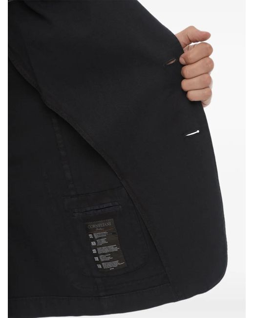 Corneliani Black Identity Single-Breasted Blazer for men