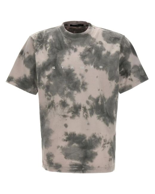 Stampd Gray Tie-Dye Strike T-Shirt for men