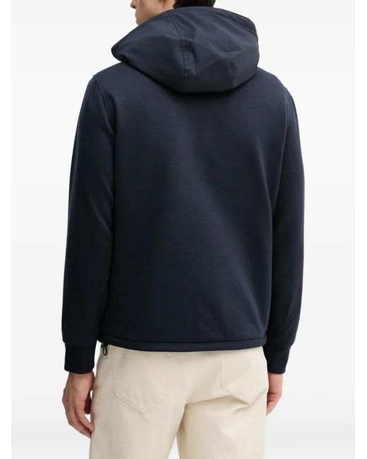 Guess Blue Zip Hooded Jacket for men