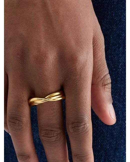Jil Sander Blue Tangle Knot Ring