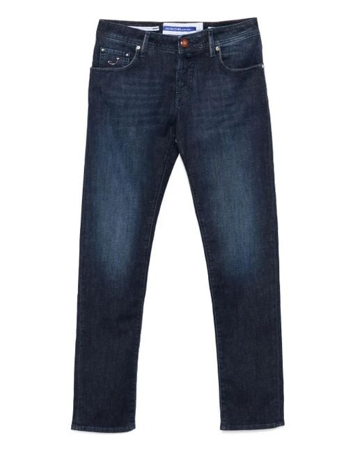 Jacob Cohen Jeans mit Logo-Patch in Blue für Herren