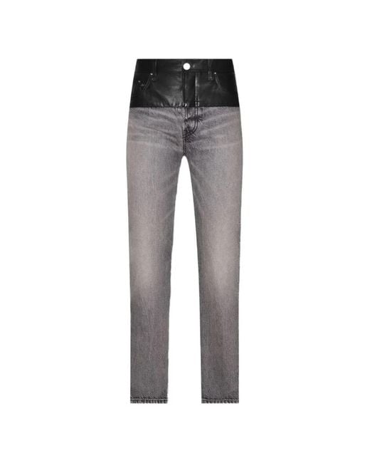Amiri Gray Hybrid Straight Jeans