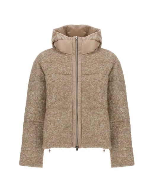 Herno Natural Sequin-Embellished Bouclé Jacket