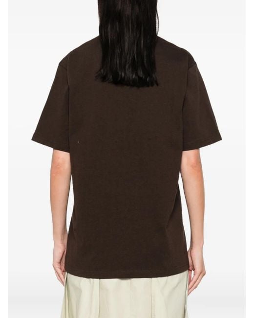 J.W. Anderson エンブロイダリー Tシャツ Black