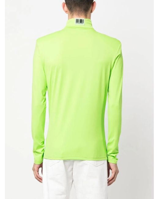 VTMNTS Rollkragenpullover Mit Barcode in Green für Herren