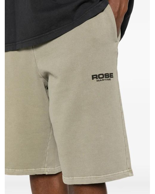 Martine Rose White Logo-Print Shorts for men