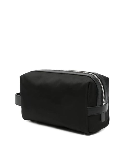 Amiri Black Logo-Patch Wash Bag for men