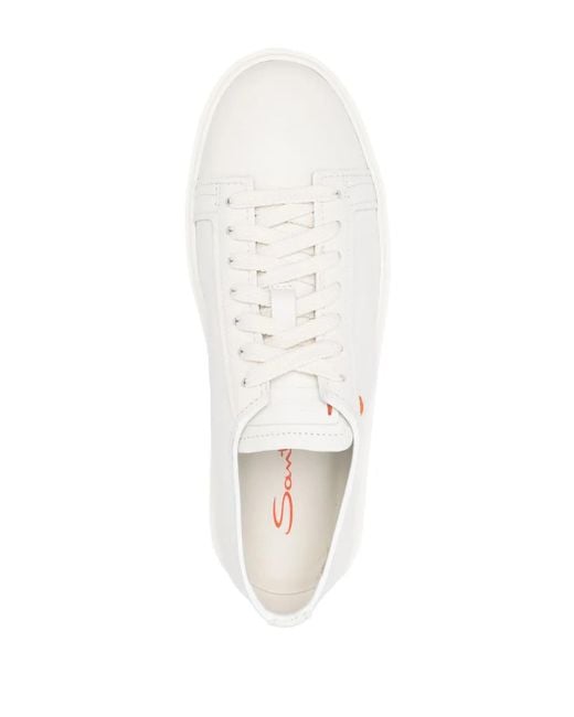 Santoni White Sneakers
