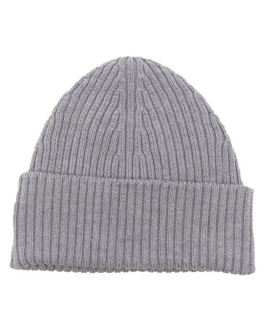 Lacoste Wool Chunky Ribbed-knit Beanie in Grey (Gray) for Men | Lyst