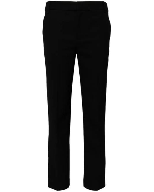 Tibi Black Lennon Wool Trousers