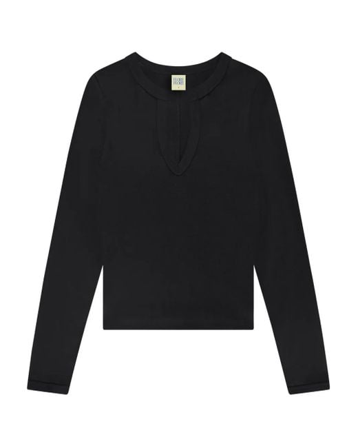 Flore Flore Black Iman Long-Sleeve T-Shirt