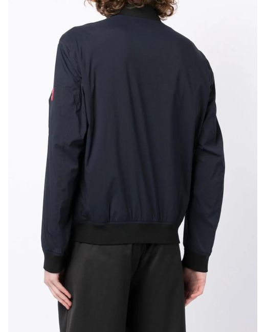 HUGO Bomberjacke Mit Logo-Patch in Blue für Herren