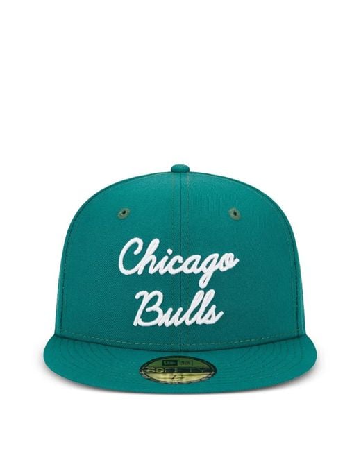 KTZ Green 59Fifty Chicago Bulls Hat for men