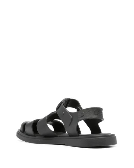 Melissa Black Emma Multiple-Straps Sandals