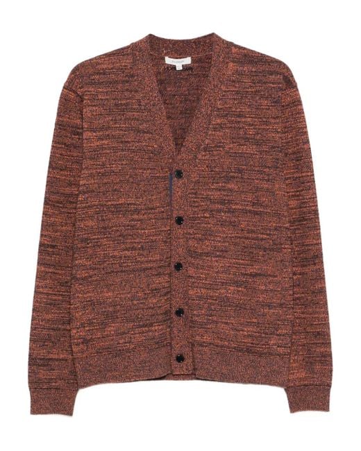 J.W. Anderson Brown Button-Front Speckled Cardigan for men