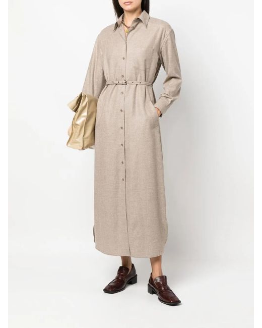 Aspesi Natural Button-Down Dress