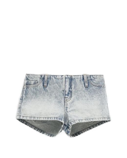 GIMAGUAS Gray Flor Mini Shorts