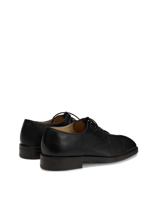 Lemaire Black Elongated-Toe Lace-Up Derby Shoes for men