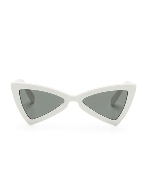 Saint Laurent Gray Geometric-frame Sunglasses