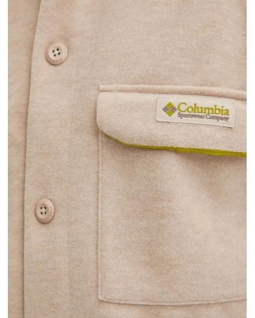 Columbia Natural Flap-Pockets Shirt Jacket