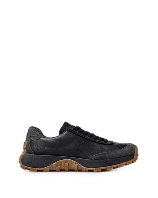 Camper Black Drift Trail Leather Sneakers