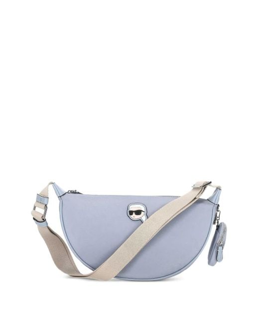 Karl Lagerfeld Schoudertas Met Logopatch in het White