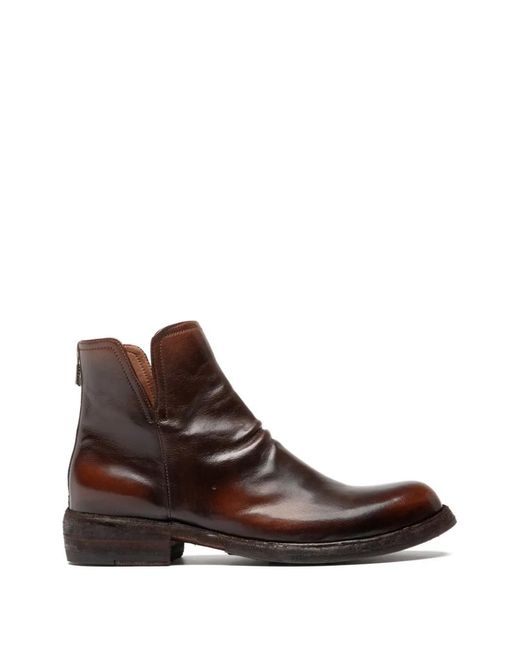 Officine Creative Brown Legrand 169 Zip Boots