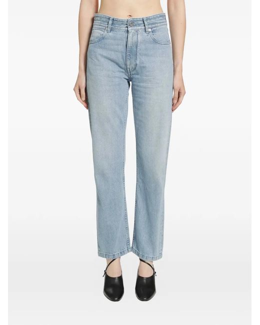 Jil Sander Blue Jean À Coupe Droite