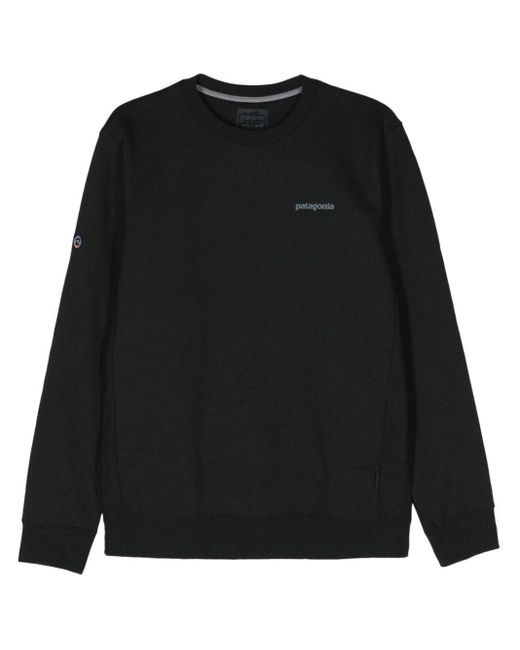 Patagonia Black Fitz Roy Icon Uprisal Sweatshirt for men