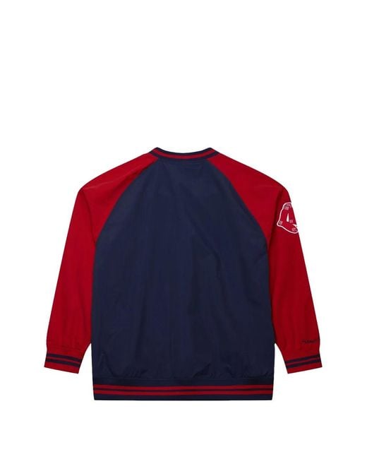 Mitchell & Ness Red Mlb Boston Sox Pullover for men
