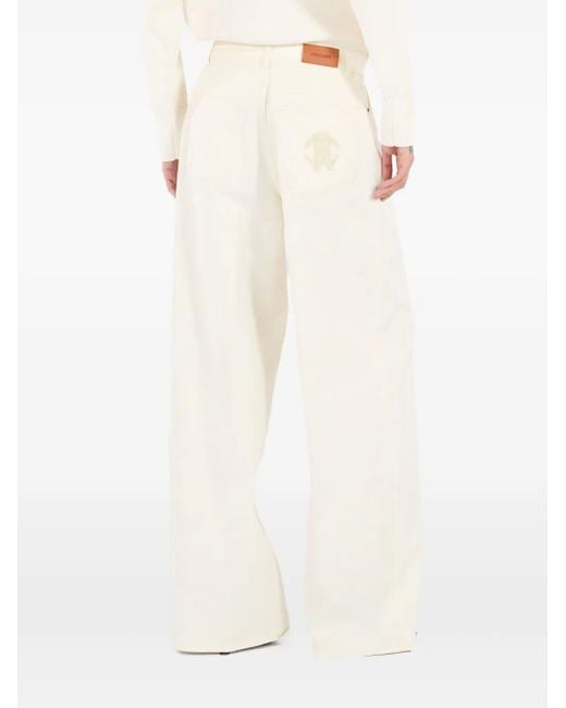 Pantalones Anchos Roberto Cavalli de color White