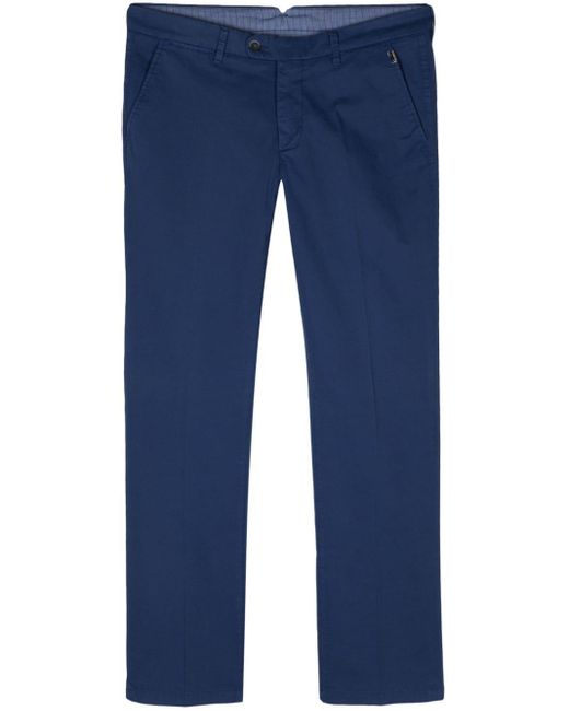 Corneliani Blue Tapered-leg Chino Trousers for men