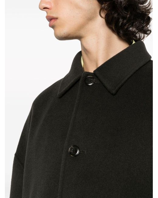 Nanushka Black Wool-silk Cropped Jacket - Men's - Silk/wool/polyester for men