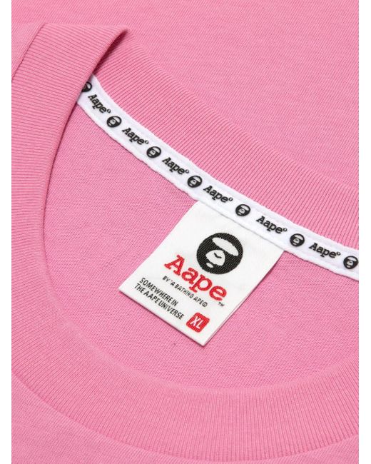 メンズ Aape By A Bathing Ape ロゴ Tシャツ Pink