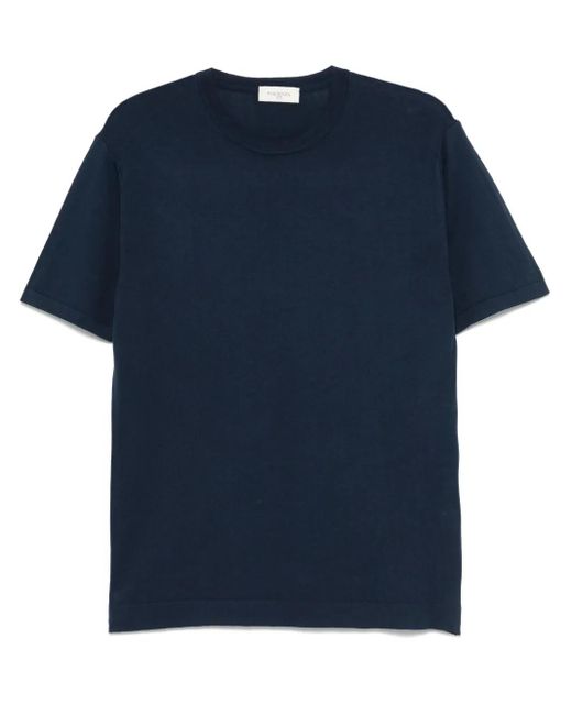 メンズ Piacenza Cashmere ファインニット Tシャツ Blue