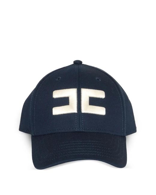 Cappello Da Baseball Con Logo di Elisabetta Franchi in Blue