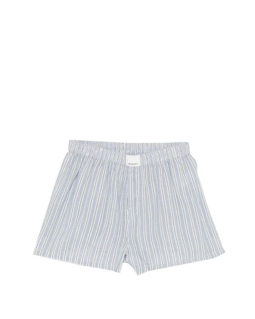 Isabel Marant White 'Barny' Shorts for men