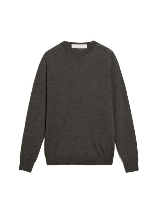 Golden Goose Deluxe Brand Gray Star-Stud Virgin-Wool Sweater for men
