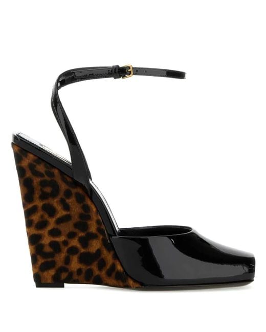 Saint Laurent Black 110Mm La Scandale Sandals