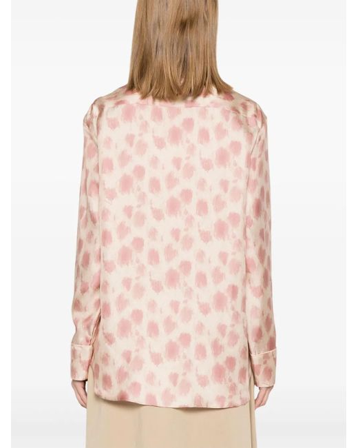 Marni Pink Animal-Print Shirt