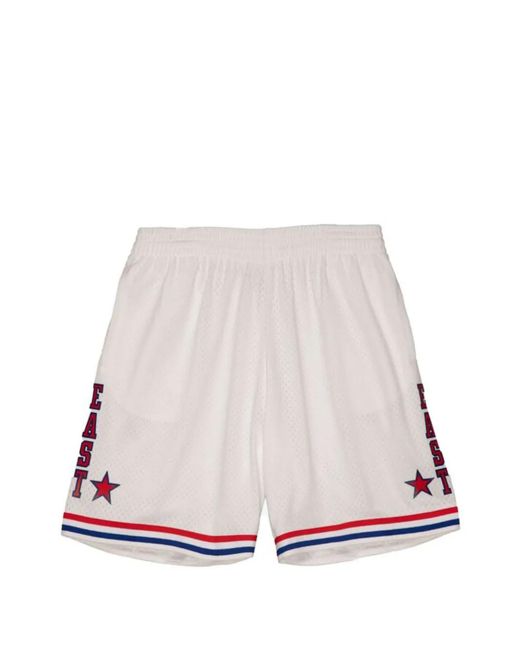 Mitchell & Ness White 1985 Nba All-Star Game Striped Swingman Shorts for men