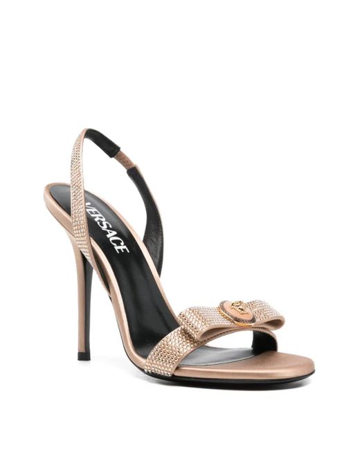 Versace Natural Heeled Sandals