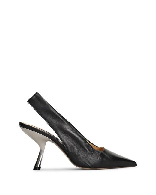 Alchimia Black Pointed-Toe Slingback Pumps