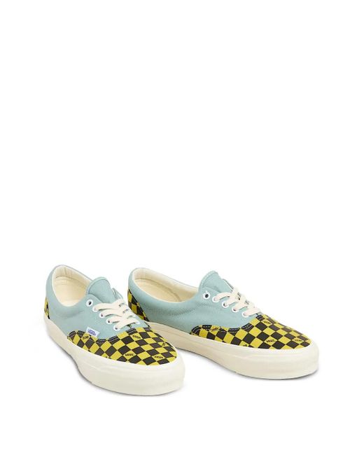 Vans Blue Lx Era Reissue 95 Checkerboard Sneakers for men
