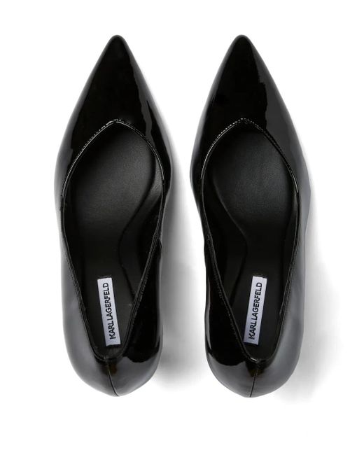 Karl Lagerfeld Black 90Mm Premiere Heeled Pumps