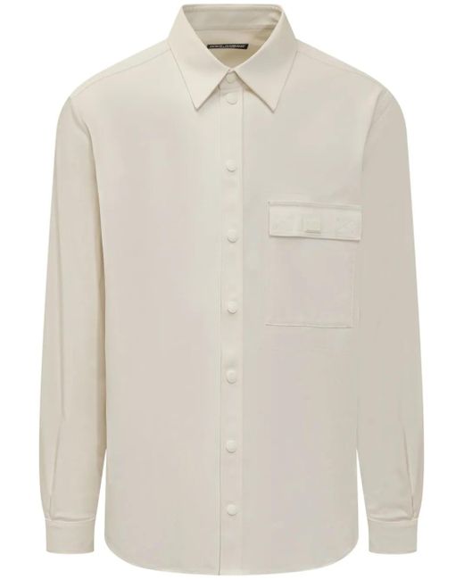 メンズ Dolce & Gabbana ボタン シャツ White