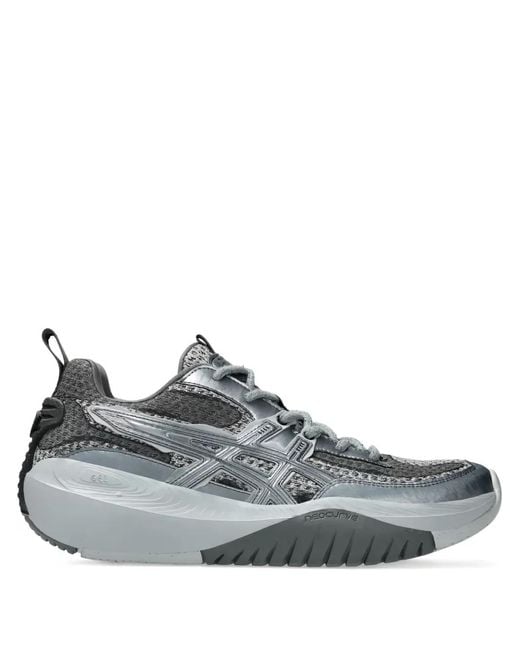 Asics Gray Neocurve Mesh-Panelled Sneakers for men
