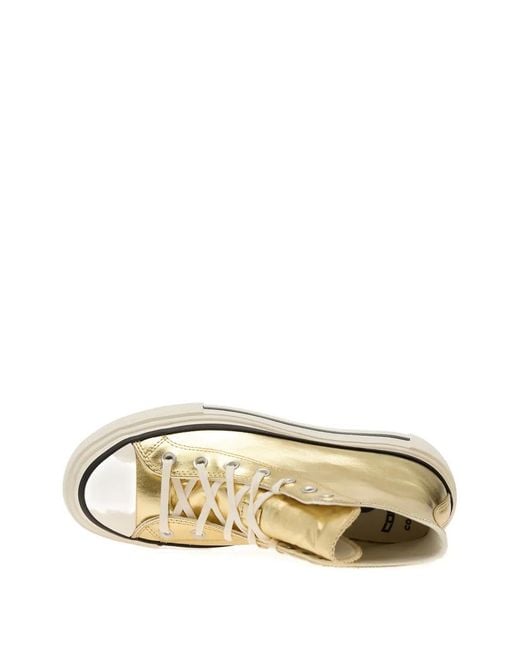 Converse Natural Chuck Taylor All Star Lift Double Stack Platform Sneakers