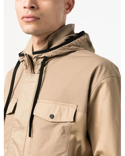 Giacca Con Inserti di Herno in Natural da Uomo